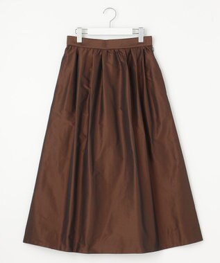自由区 【撥水加工・洗える】エコタフタ スカート ココア