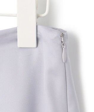 ICB 【洗える】 ルゼブフィブリルサテン スカート ライラックグレー系