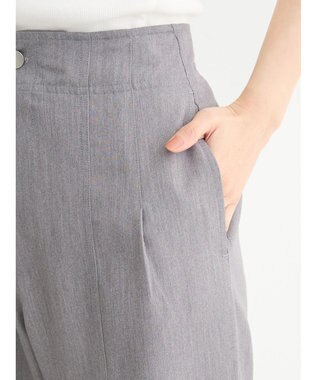 Green Parks ・ＥＬＥＮＣＡＲＥ　ＤＵＥ　センターシームタックパンツ Gray