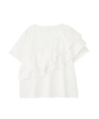 earth music&ecology 【接触冷感】フリルプルオーバー Off White