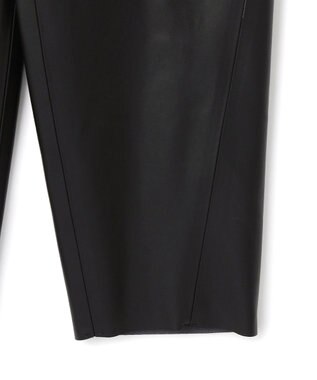 BEIGE， HYAL / フェイクレザーカービーラインイージーパンツ Black