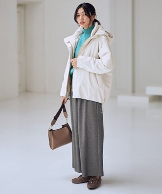 ANY 撥水フーデットダウンコート エクリュ