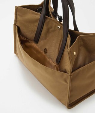 TOPKAPI LEE11月号掲載！【Breath TOPKAPI】撥水 マルチway スクエア A4 トートバッグ / 10ポケット キャメル