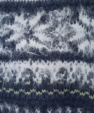 earth music&ecology フェザーヤーンノルディックプルオーバー Navy