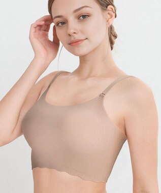 WACOAL 【GOCOCi ゴコチ】 ノンワイヤー ハーフトップ 伸びのよい素材を使用 ムレにくく快適 フラット仕上げ ホックなし ブラトップ レディース CGG220 /ワコール ラズベリー