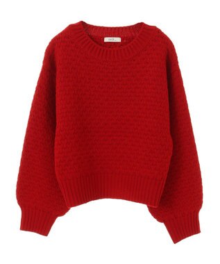 earth music&ecology ポコポコジャガードニットプルオーバー