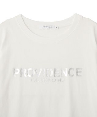 AMERICAN HOLIC SILVERプリント半袖Tシャツ Off White