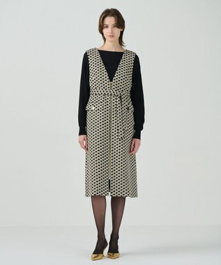  キカジャガードラメドレス