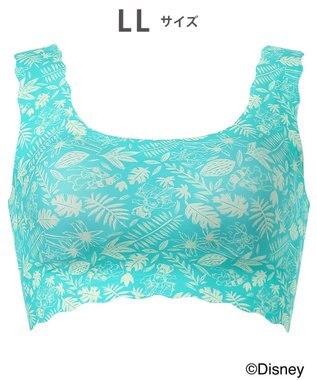 WACOAL ノンワイヤーブラ [GOCOCi][ワコール] Disneyコレクション 伸びのよい素材を使用 立体的なバストシルエット ゴコチ ハーフトップ ブラトップ レディース CGG537 /ワコール ターコイズ