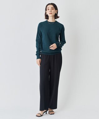 UNFILO マイビューティ ストレートパンツ ブラック