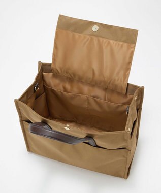 TOPKAPI LEE11月号掲載！【Breath TOPKAPI】撥水 マルチway スクエア A4 トートバッグ / 10ポケット キャメル