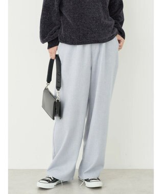 earth music&ecology ヘリンボーンイージーパンツ Light Gray