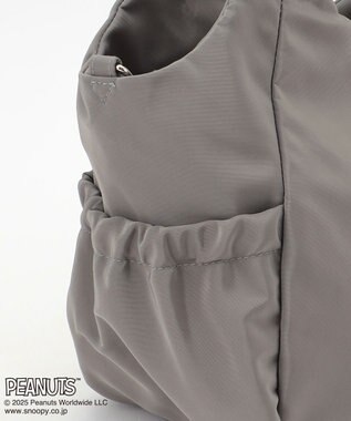 Y'SACCS SNOOPYデザイン　ギャザー2wayミニトート グレー