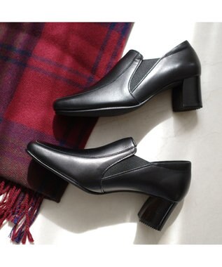 Pointer 日本製 本革甲深パンプス ブラック