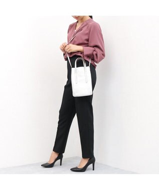 UNBILLION ペルケ perche / ゴートスムース2wayミニショルダー シルバー