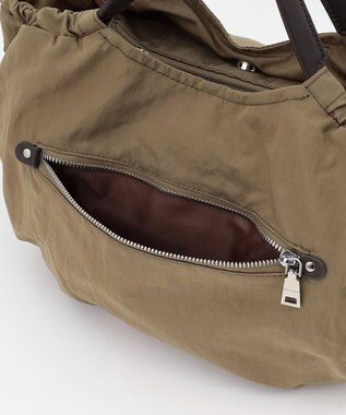 Y'SACCS 【Y’SACCS vous et】サイドギャザー2WAYトート Mサイズ カーキ