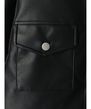 Green Parks ・ＥＬＥＮＣＡＲＥ　ＤＵＥ　合皮Ｇジャン Black