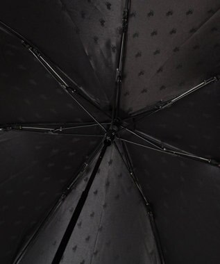 MOONBAT 【大きめ60cm】POLO RALPH LAUREN メンズ 折りたたみ傘 ジャガード 60cm ブラック