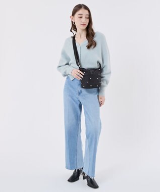 LeSportsac MINI BUCKET SHOULDER BAG/レッド/ホワイトハートEMB レッド/ホワイトハートEMB