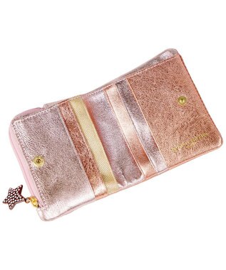 tsumori chisato CARRY 新マルチドット 折り財布 2つ折り ミニ財布【キラキラでかわいい！本革のやわらかな風合い】 ピンク