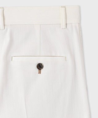 Paul Smith 【洗える】ワイド タック パンツ オフホワイト