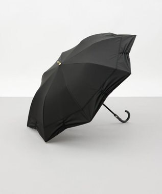 AURORA 【 Beaurance （ビューランス）】シャーリング加工晴雨兼用パラソル傘（折りたたみ傘） ブラック