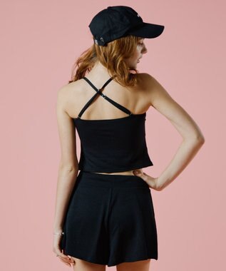 San-ai Resort（三愛水着楽園） 【WEB限定】ニットレーストップス付き4点セット水着 オフホワイト