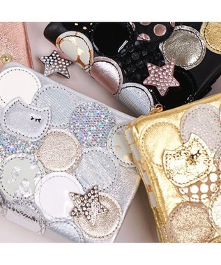 tsumori chisato CARRY 新マルチドット 折り財布 2つ折り ミニ財布【キラキラでかわいい！本革のやわらかな風合い】 シルバー