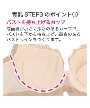 BRADELIS New York 【BRADELIS New York / 育乳STEP3 持ち上げる】ヴィオラステップ3ブラ24S1 ライトベージュ