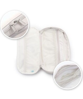 Mother garden しろたん ガジェットポーチ 顔ぼん 白~オフホワイト