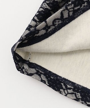 ANY KIDS レースボンディング ワンピース ネイビー系バイカラー