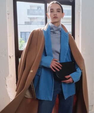 BEIGE， ZION / ウールロングチェスターコート Camel