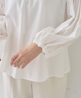 YECCA VECCA ブレードトリミングブラウス White