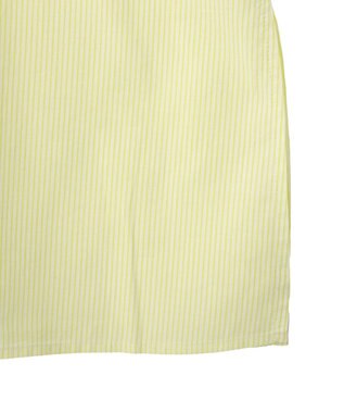 Green Parks ＵＶカットシャツワンピース Stripe Yellow