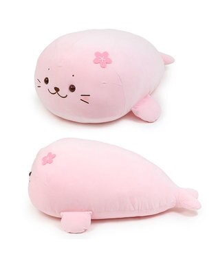 Mother garden しろたん 桜色 ふわもち 抱き枕 ぬいぐるみ 大 85cm 未登録