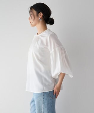 YECCA VECCA ブレードトリミングブラウス White