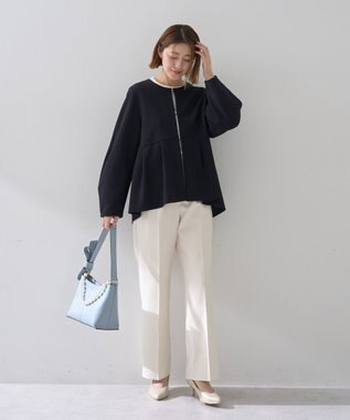 YECCA VECCA ブレードトリミングブラウス White