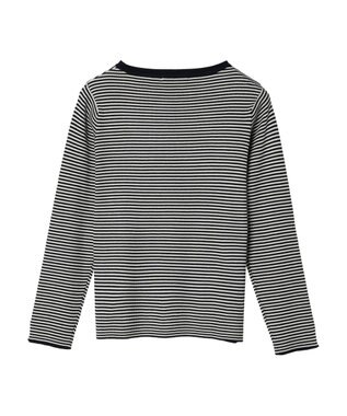 AMERICAN HOLIC ボートネックリブニットプルオーバー Border