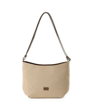 IBIZA モノグラムナイロン　ショルダーバッグ シャンパンゴールド