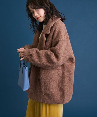 Green Parks ブークレＰコート Mocha