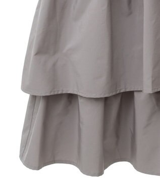 Green Parks ・ＥＬＥＮＣＡＲＥ　ＤＵＥ　ランダムティアードスカート Gray Beige