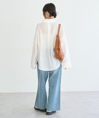 earth music&ecology Ｗポケットシャツ Off White