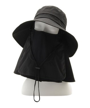 MOONBAT 【遮光100％/UVカット100％】フワクール (Fuwacool)  日差しを完全遮断サファリハット　遮光100　UV100 ブラック