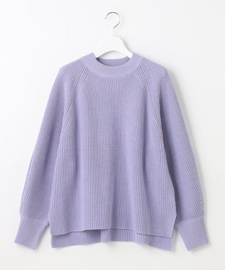 UNFILO 【洗える】スプリングコットンニット ラベンダー