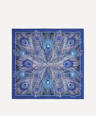 LIBERTY. ヘラ 90x90 シルクスカーフ パープル