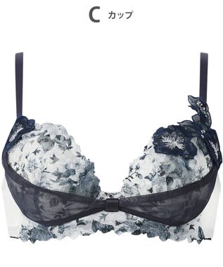 WACOAL ブラジャー 【リボンブラ 胸もとフィットながもち】 きれいな谷間をメイク 動いても谷間をキープ Gカップまで対応 大きいサイズ レディース BXB490 /ワコール