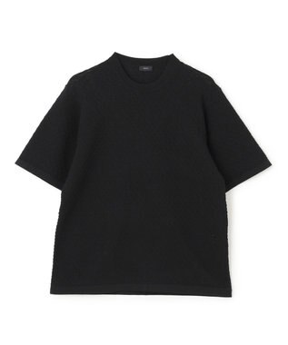 JOSEPH HOMME ドライコットンリンクス　半袖ニット ブラック系