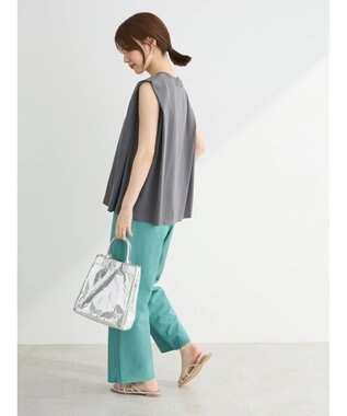 Green Parks ・ＳＵＧＡＲＳＰＯＯＮ【ＣＯＯＬ】タックノースリーブＴＥＥ Charcoal Gray