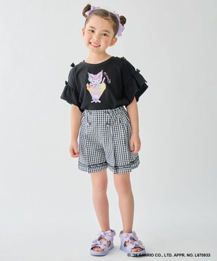 ANY KIDS 【サンリオキャラクターズ×ANY KIDS】ひんやり ファンシーフリル袖Tシャツ クロミ×ブラック