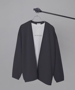 WEGO カルゼアンサンブルカーディガン（LS） ブラック中濃色